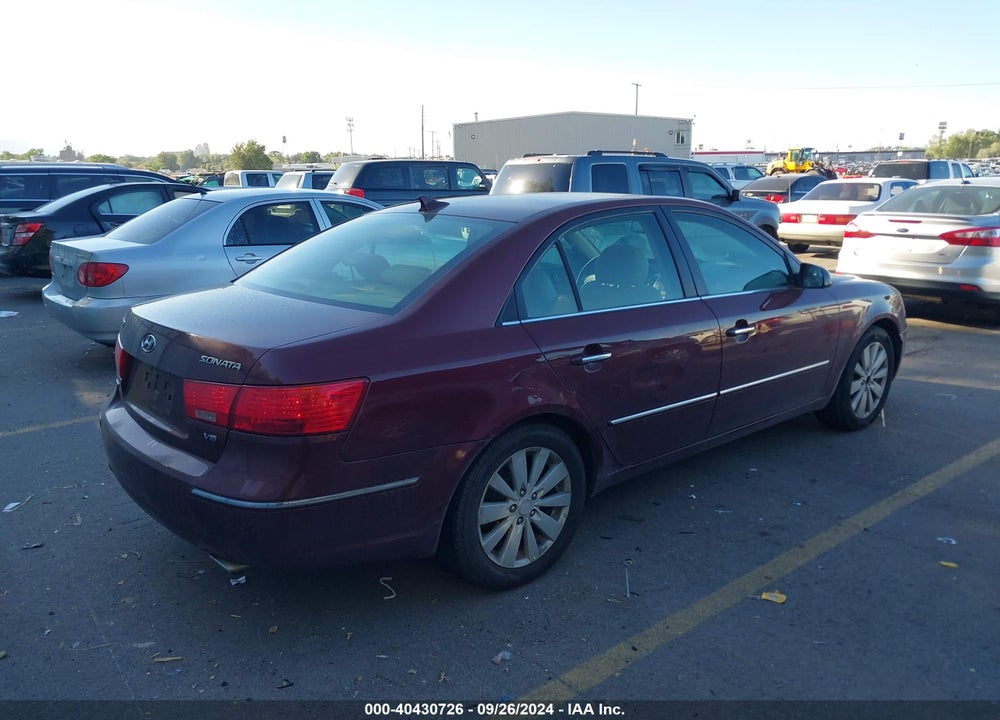 2009 HYUNDAI SONATA LIMITED V6 VIN: 5NPEU46F59H417157