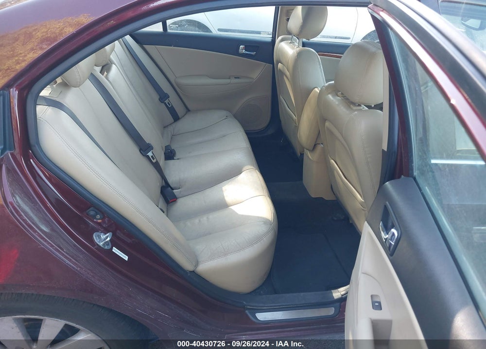 2009 HYUNDAI SONATA LIMITED V6 VIN: 5NPEU46F59H417157