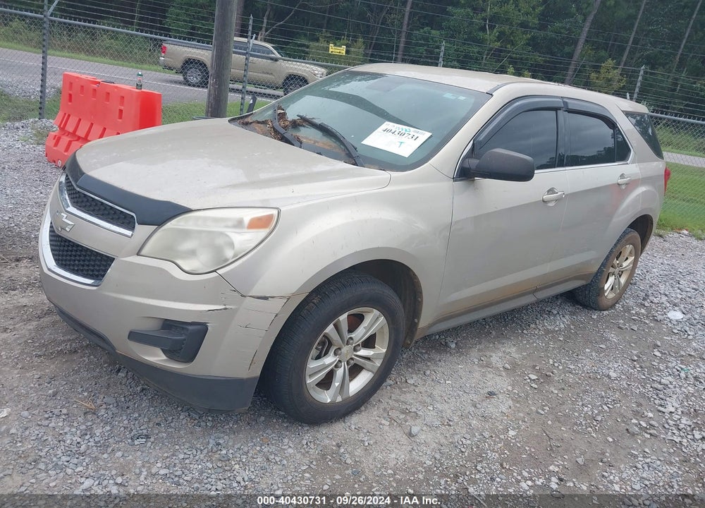 2012 CHEVROLET EQUINOX LS VIN: 2GNALBEK6C1212709