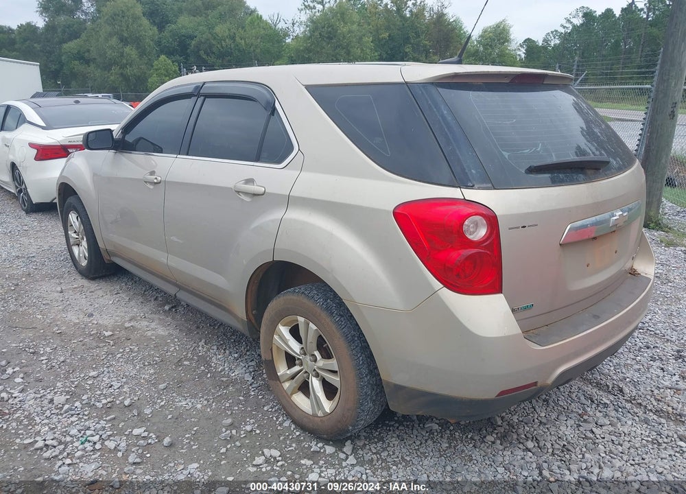 2012 CHEVROLET EQUINOX LS VIN: 2GNALBEK6C1212709