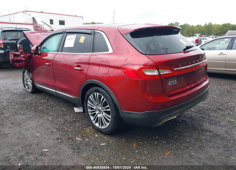 2016 LINCOLN MKX RESERVE VIN: 2LMTJ8LR5GBL29014
