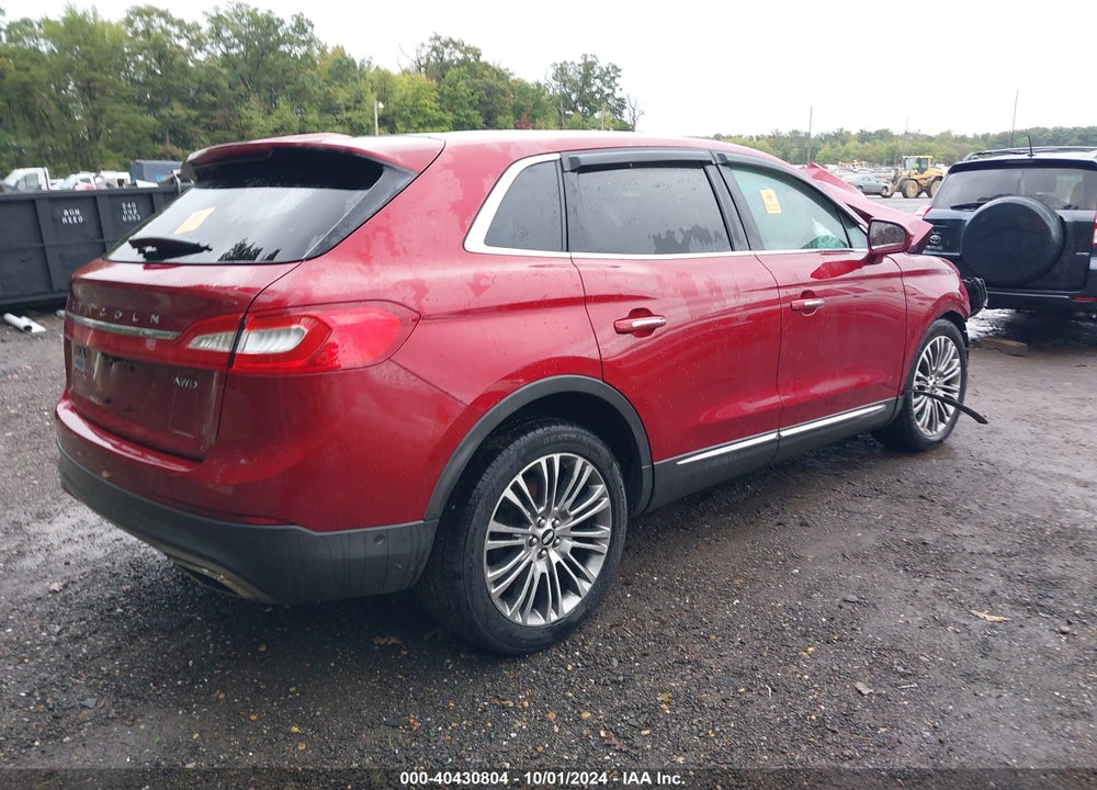 2016 LINCOLN MKX RESERVE VIN: 2LMTJ8LR5GBL29014