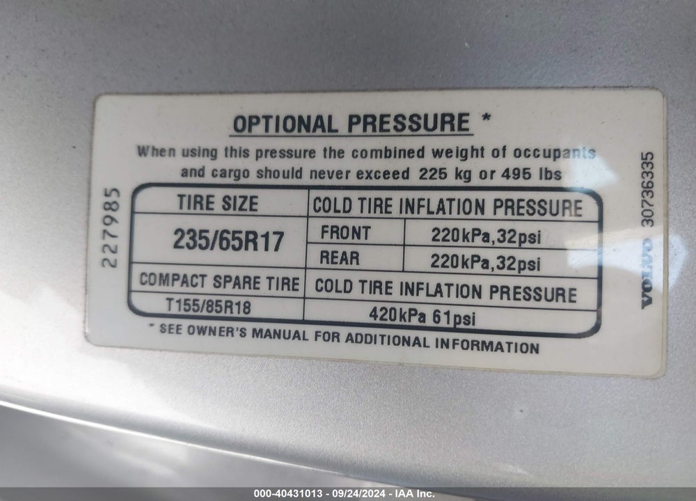 2006 VOLVO XC90 2.5T VIN: YV4CZ592261227985