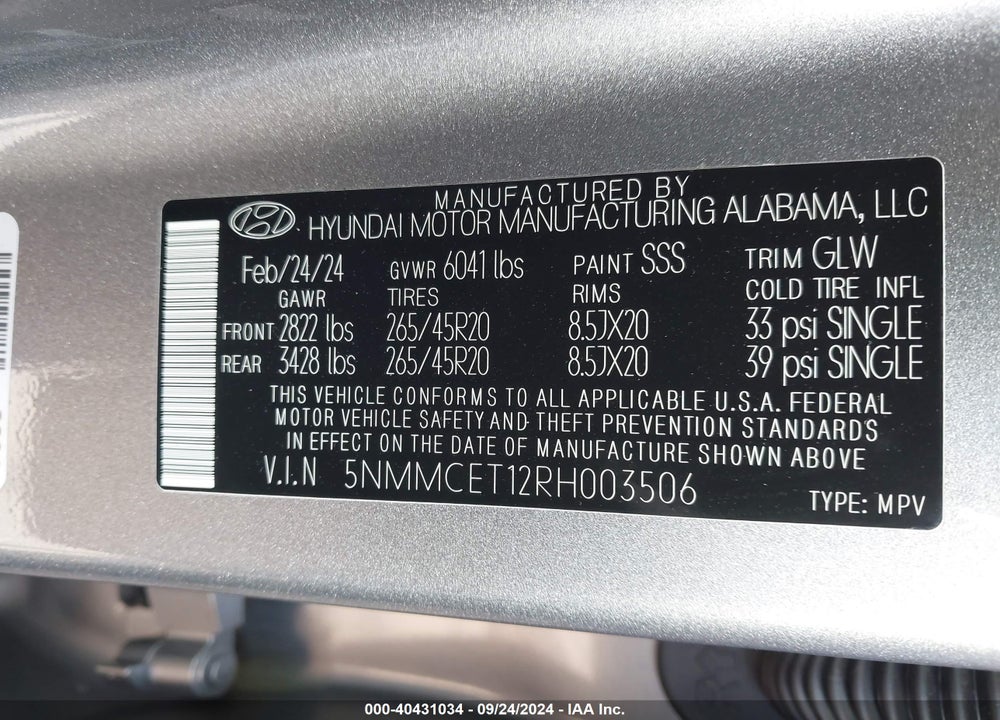 2024 GENESIS ELECTRIFIED GV70 ADVANCED AWD VIN: 5NMMCET12RH003506