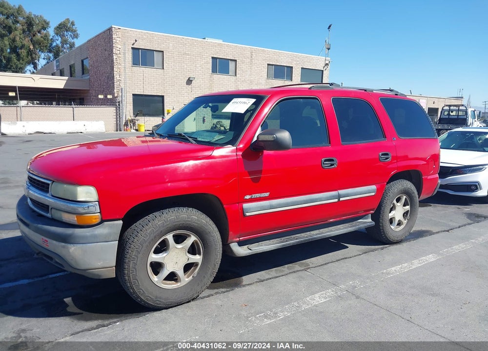 2002 CHEVROLET TAHOE LS VIN: 1GNEK13T42R296318