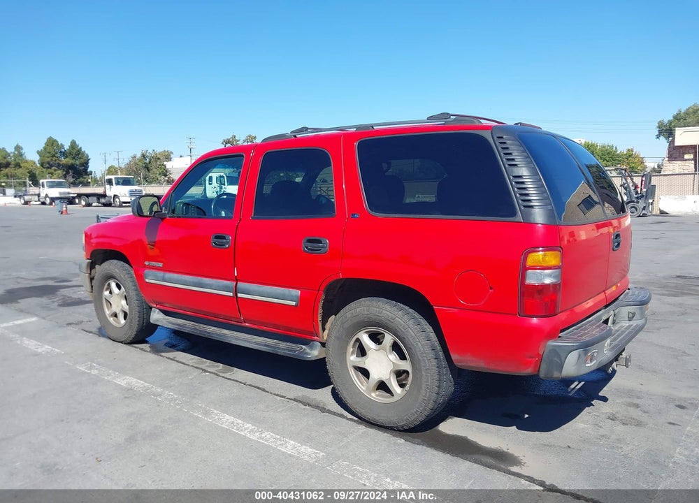 2002 CHEVROLET TAHOE LS VIN: 1GNEK13T42R296318