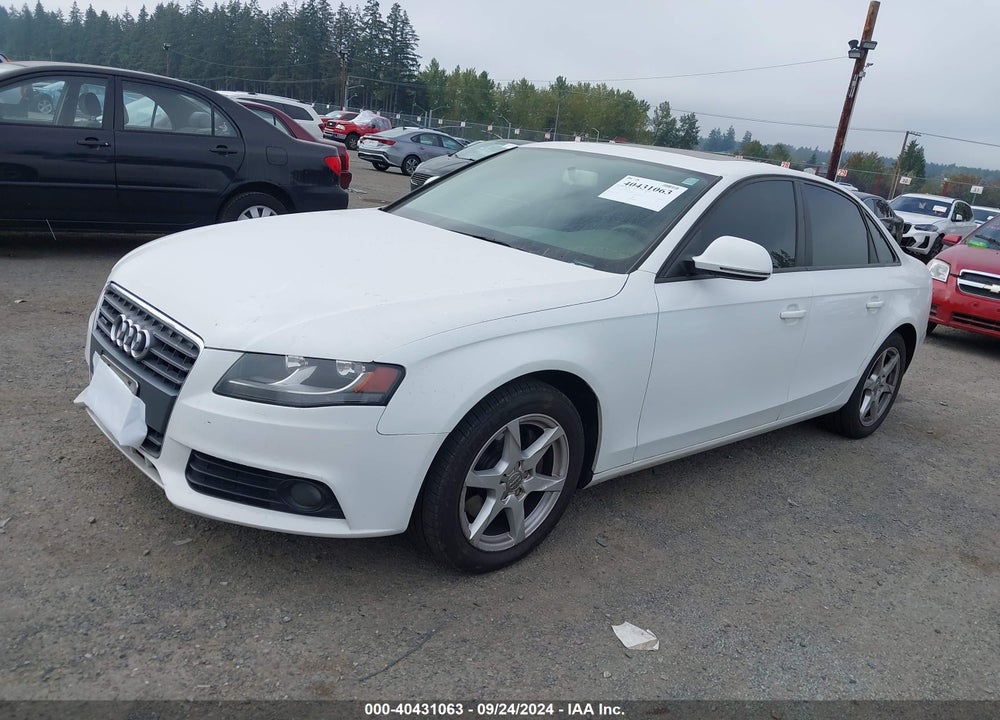2009 AUDI A4 2.0T PREMIUM VIN: WAULF78K29N036389