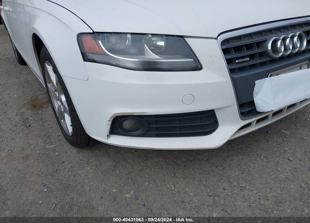 2009 AUDI A4 2.0T PREMIUM VIN: WAULF78K29N036389
