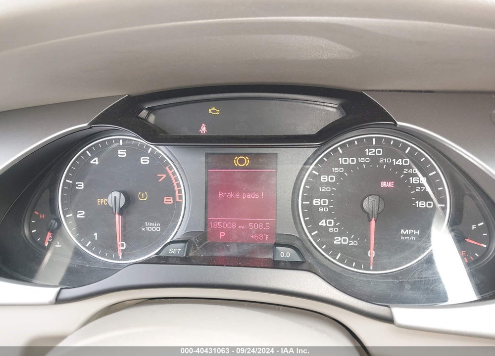 2009 AUDI A4 2.0T PREMIUM VIN: WAULF78K29N036389