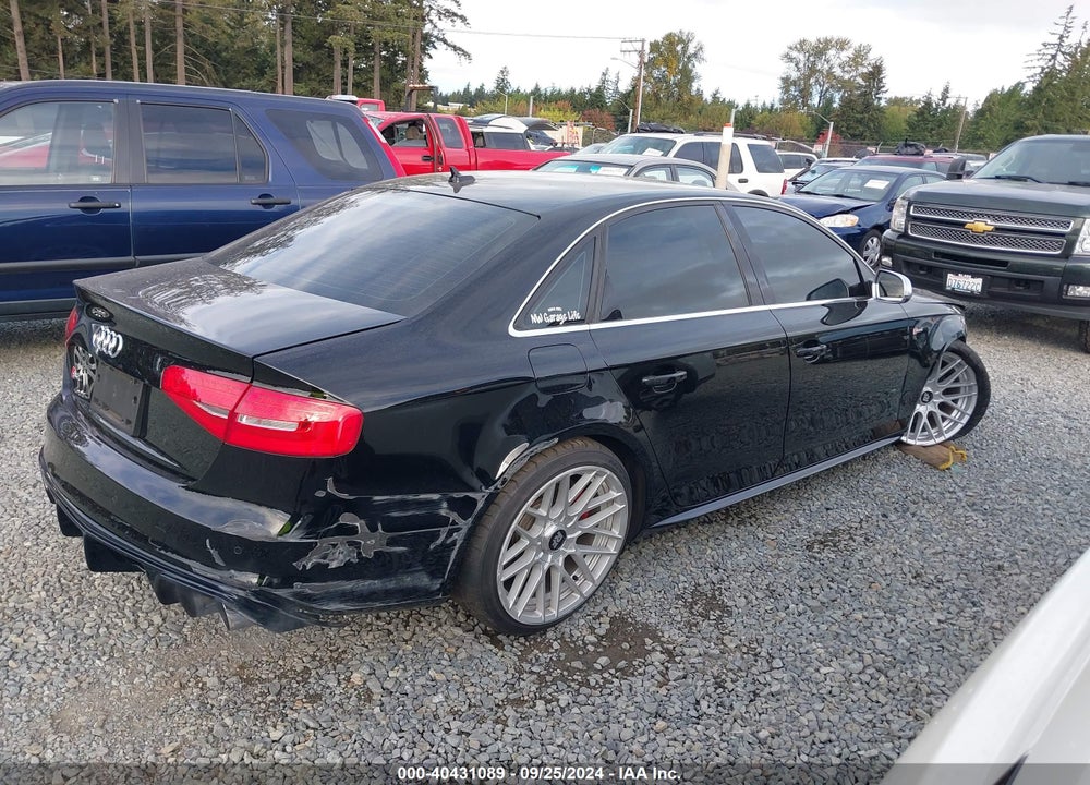 2014 AUDI S4 3.0T PREMIUM PLUS VIN: WAUBGAFL4EA077500