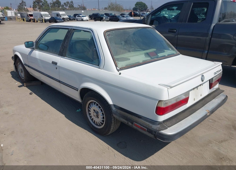 1986 BMW 325 E AUTOMATIC VIN: WBAAB6405G1680054