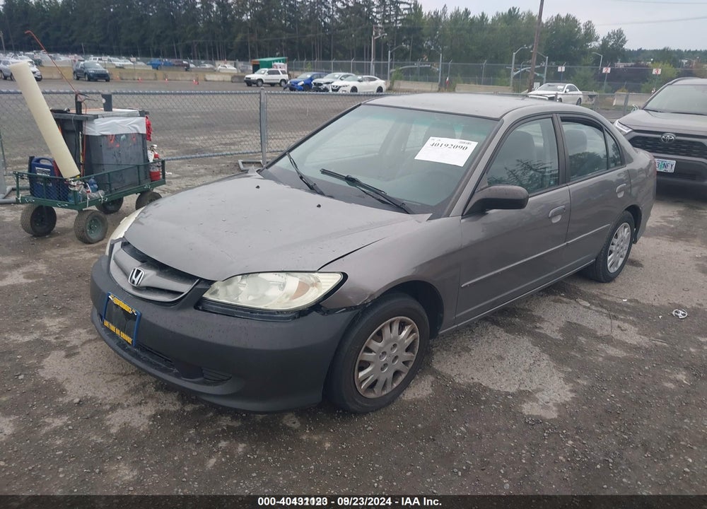 2004 HONDA CIVIC LX VIN: 2HGES16604H624336