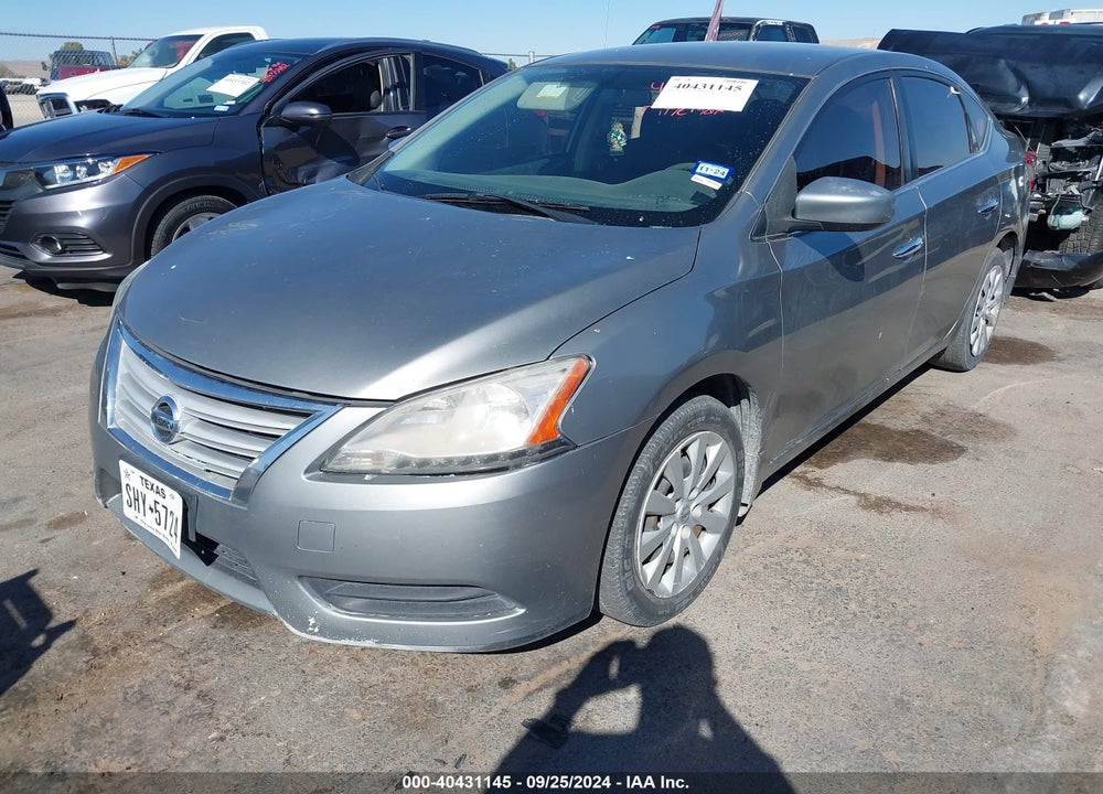 2013 NISSAN SENTRA S VIN: 3N1AB7AP2DL787256