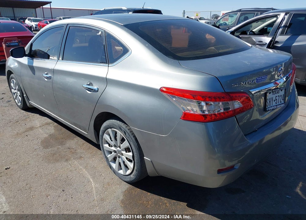 2013 NISSAN SENTRA S VIN: 3N1AB7AP2DL787256