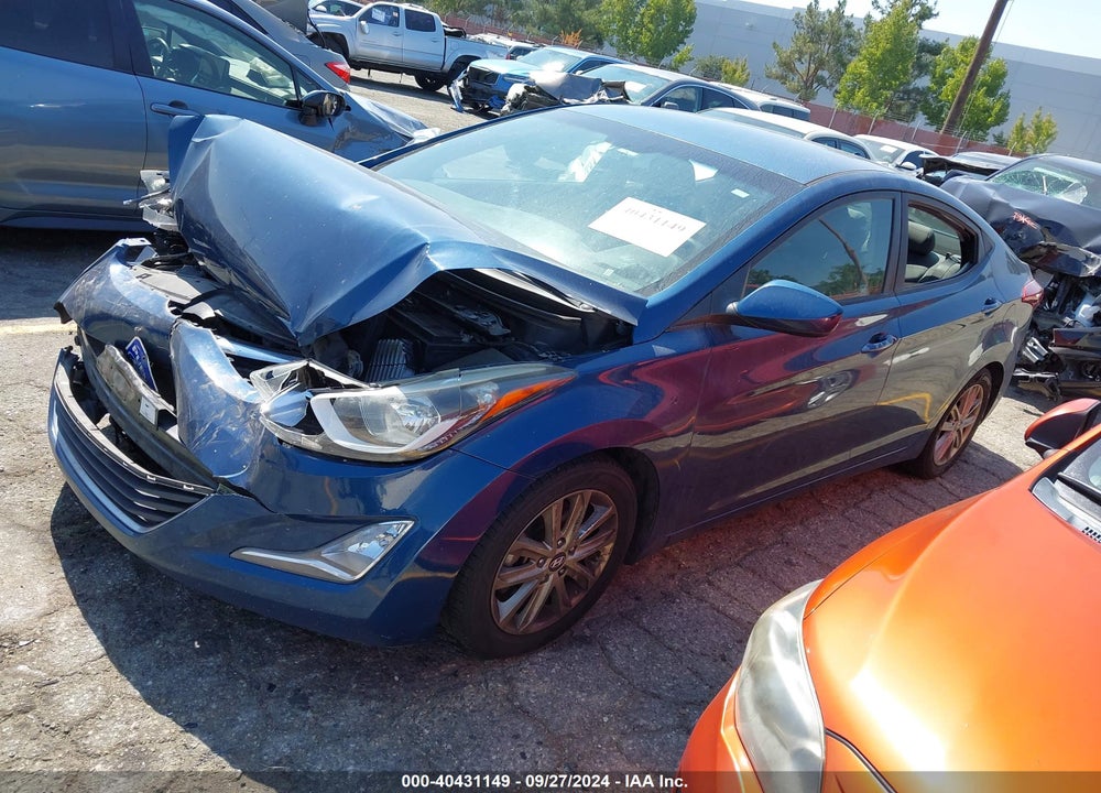 2014 HYUNDAI ELANTRA SE VIN: KMHDH4AE2EU145533