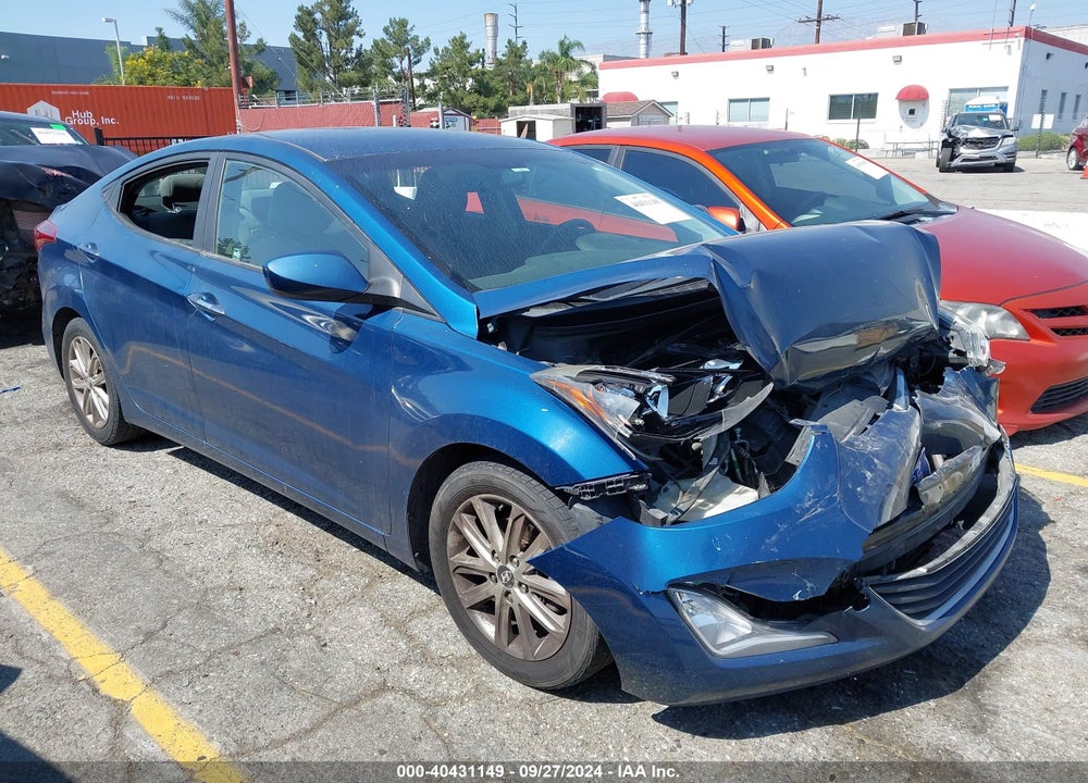 2014 HYUNDAI ELANTRA SE VIN: KMHDH4AE2EU145533