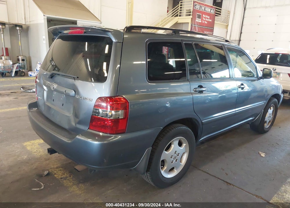 2005 TOYOTA HIGHLANDER LIMITED V6 VIN: JTEEP21A350092129