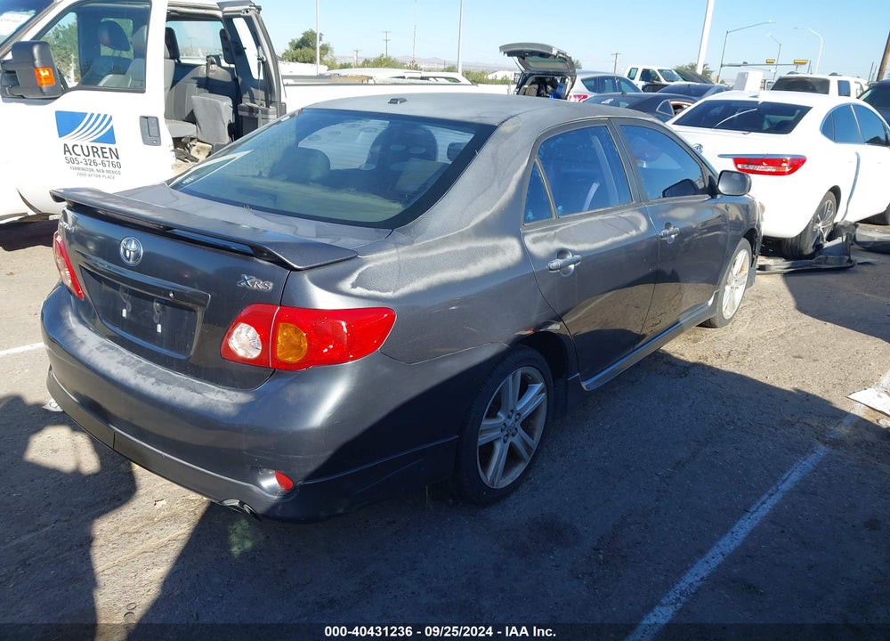 2009 TOYOTA COROLLA XRS VIN: 1NXBE40E89Z002500