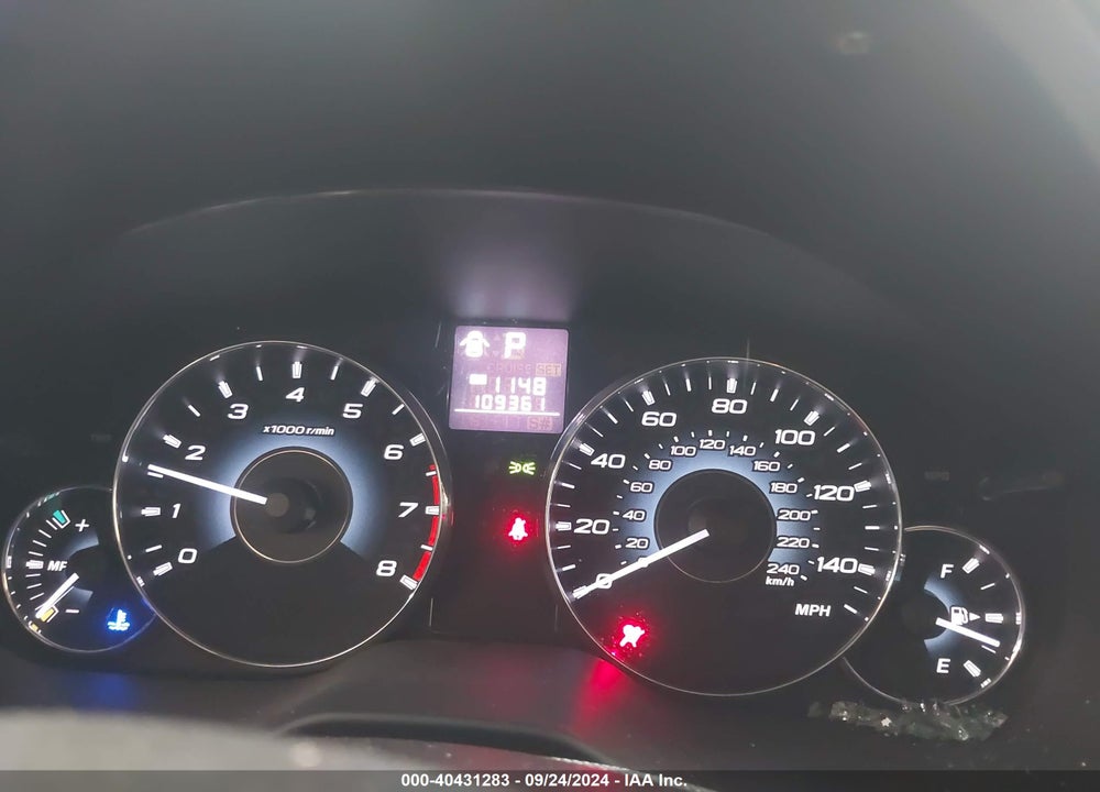 2012 SUBARU OUTBACK 2.5I PREMIUM VIN: 4S4BRBBC1C3223535