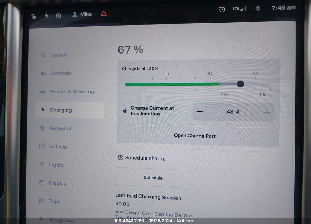 2016 TESLA MODEL S 60/70/75/85 VIN: 5YJSA1E17GF141642