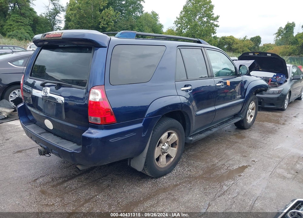 2006 TOYOTA 4RUNNER SR5 V6 VIN: JTEBU14R968053510