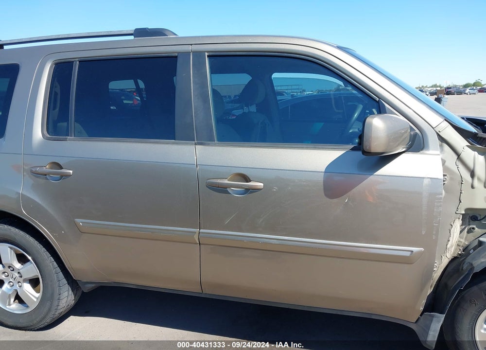2009 HONDA PILOT EX VIN: 5FNYF38489B013815