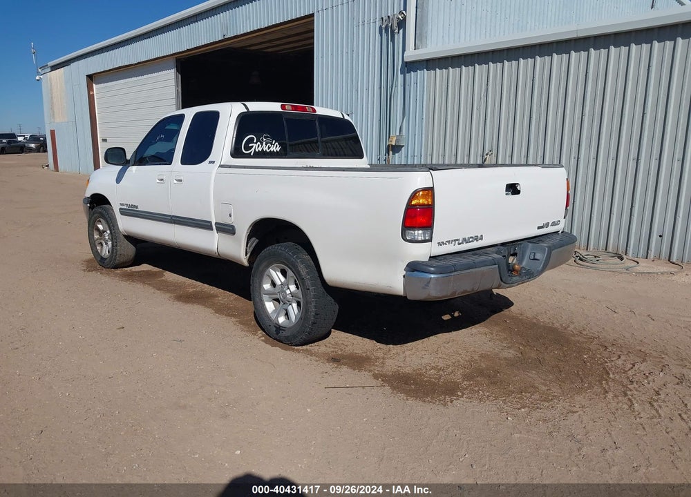 2002 TOYOTA TUNDRA SR5 V8 VIN: 5TBBT44172S303005