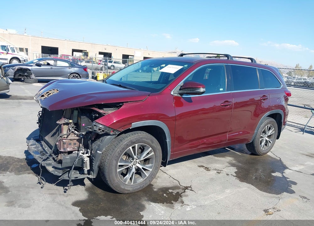 2017 TOYOTA HIGHLANDER LE VIN: 5TDBZRFH5HS467004