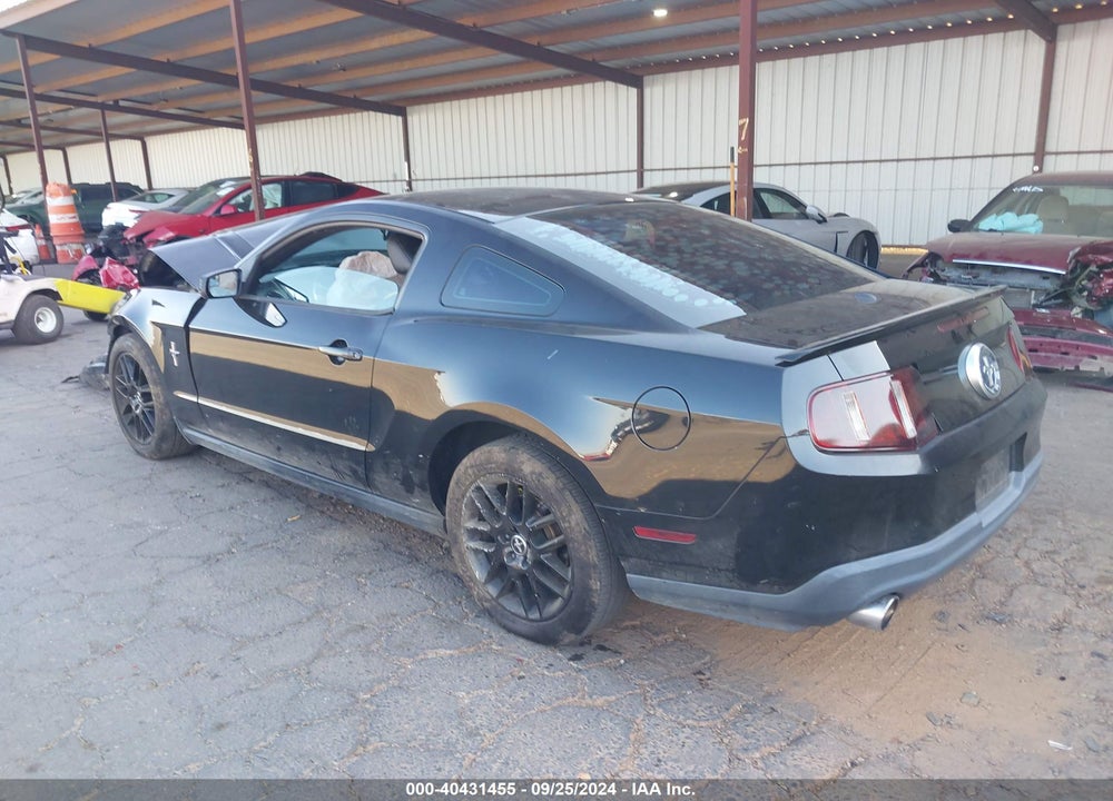 2012 FORD MUSTANG V6 PREMIUM VIN: 1ZVBP8AM9C5234985