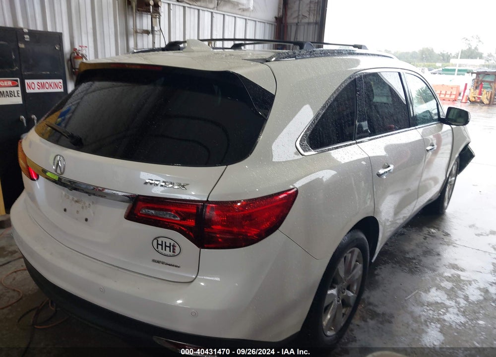 2014 ACURA MDX ADVANCE PKG W/ENTERTAINMENT PKG VIN: 5FRYD4H86EB001170