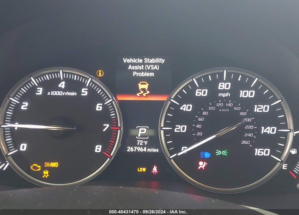 2014 ACURA MDX ADVANCE PKG W/ENTERTAINMENT PKG VIN: 5FRYD4H86EB001170