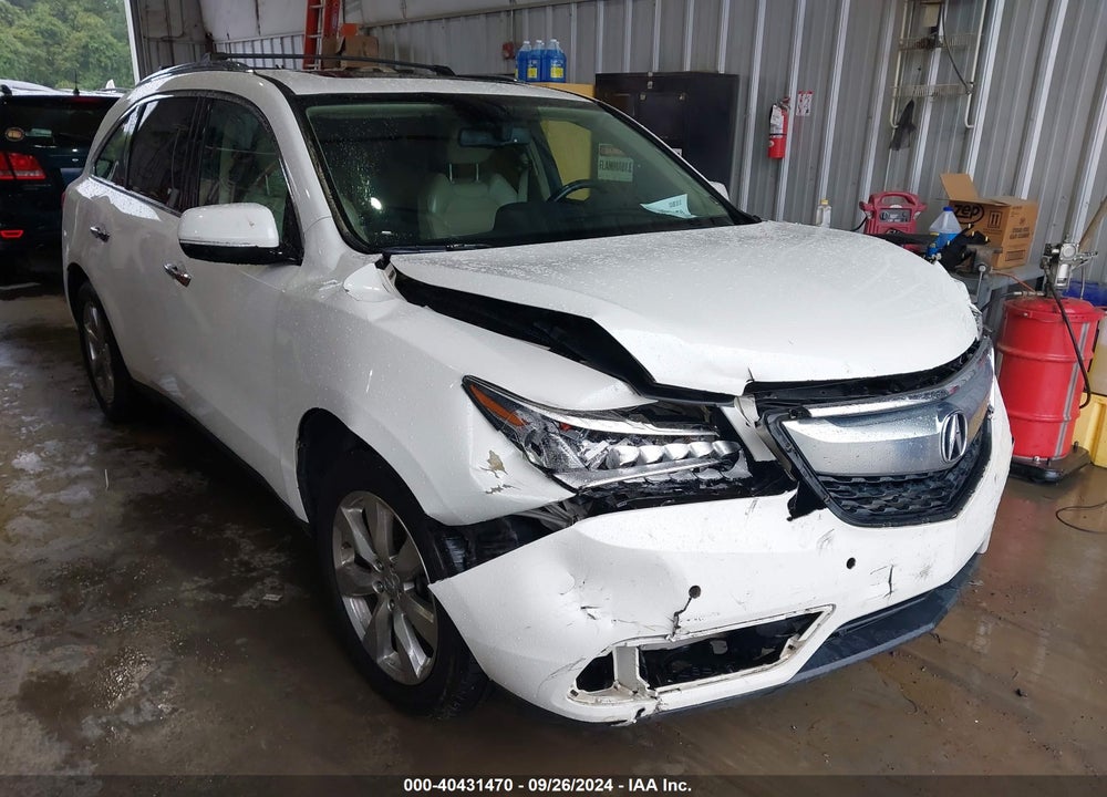 2014 ACURA MDX ADVANCE PKG W/ENTERTAINMENT PKG VIN: 5FRYD4H86EB001170