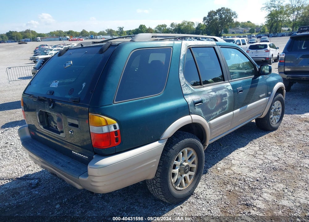 2000 HONDA PASSPORT EX/LX VIN: 4S6DM58W5Y4411090