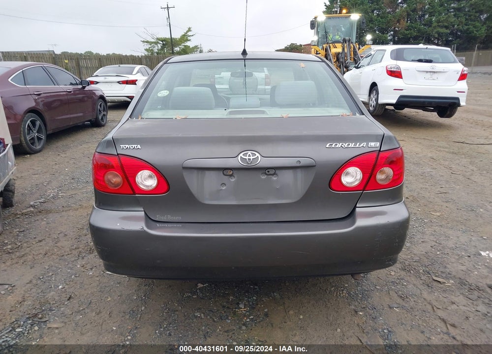 2006 TOYOTA COROLLA LE VIN: 2T1BR32E26C651850