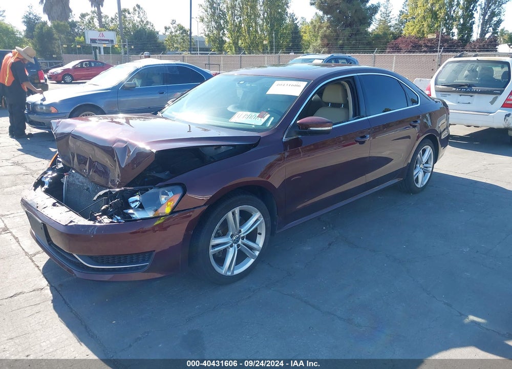 2014 VOLKSWAGEN PASSAT 1.8T SE VIN: 1VWBT7A38EC081401