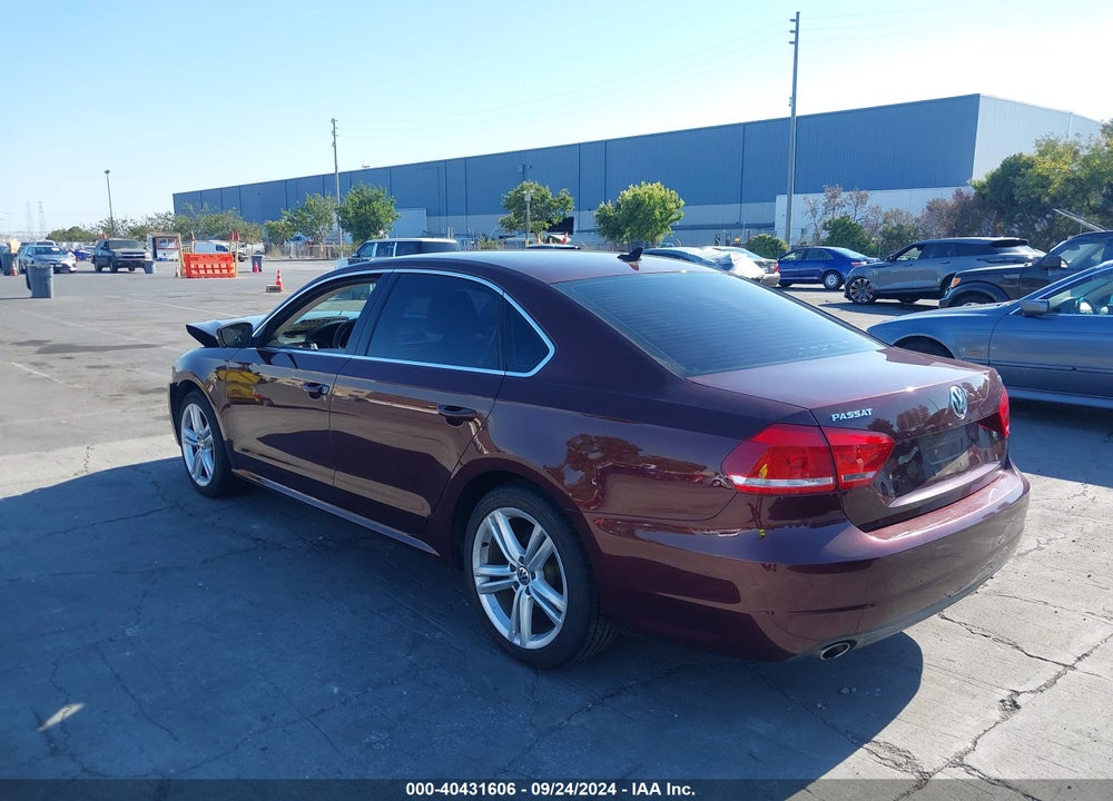 2014 VOLKSWAGEN PASSAT 1.8T SE VIN: 1VWBT7A38EC081401