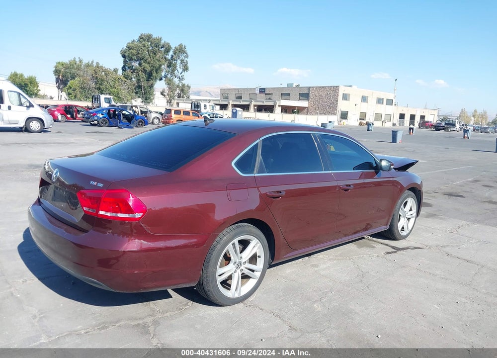 2014 VOLKSWAGEN PASSAT 1.8T SE VIN: 1VWBT7A38EC081401