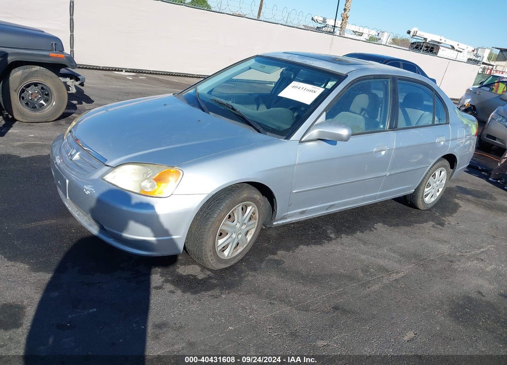 2003 HONDA CIVIC EX VIN: 2HGES25743H586432