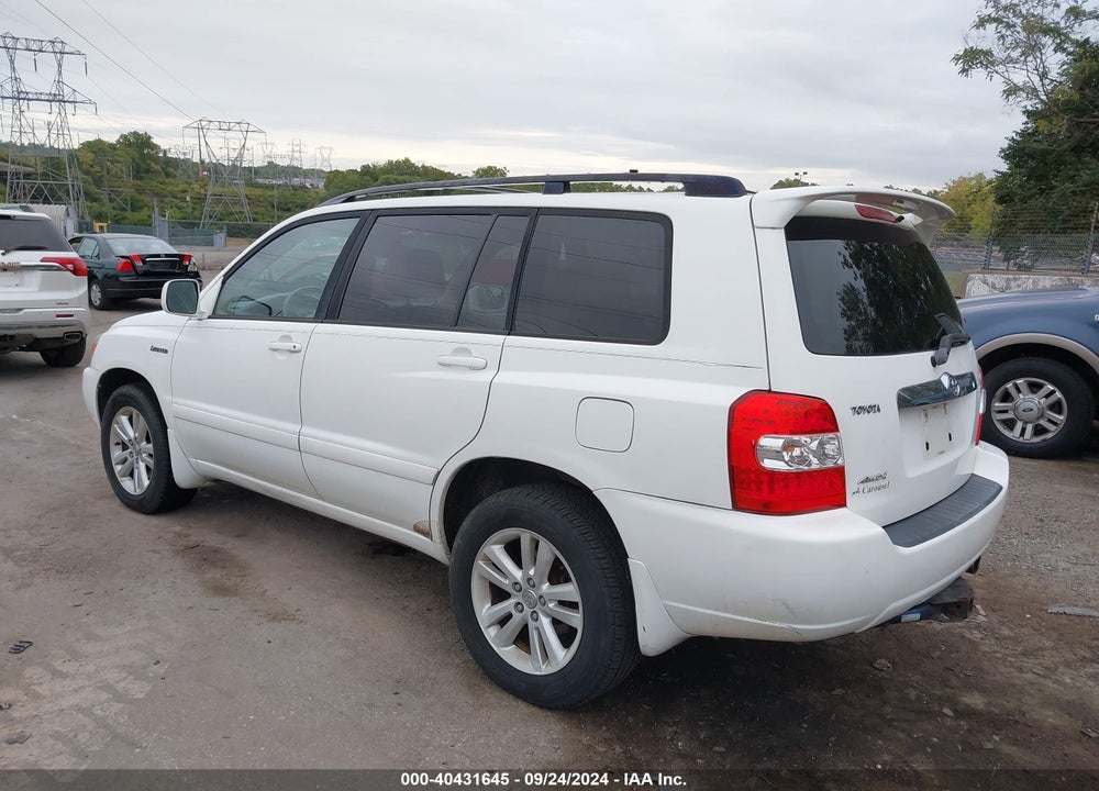 2006 TOYOTA HIGHLANDER HYBRID LIMITED V6 VIN: JTEEW21A660015775