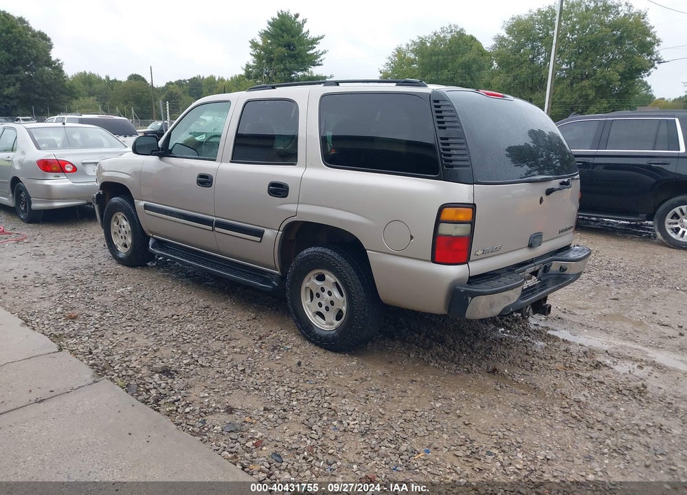 2005 CHEVROLET TAHOE LS VIN: 1GNEK13T05R108821