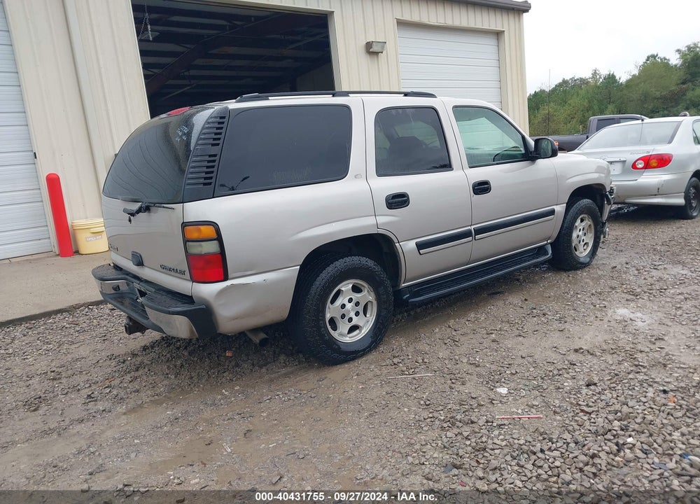 2005 CHEVROLET TAHOE LS VIN: 1GNEK13T05R108821