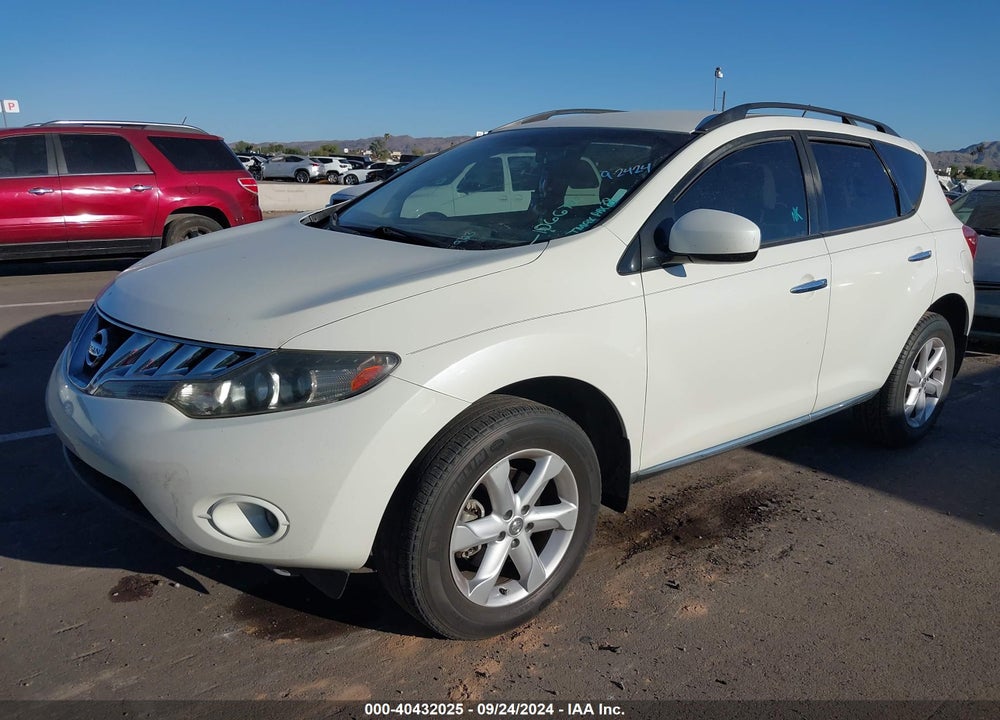 2009 NISSAN MURANO S VIN: JN8AZ18UX9W106672