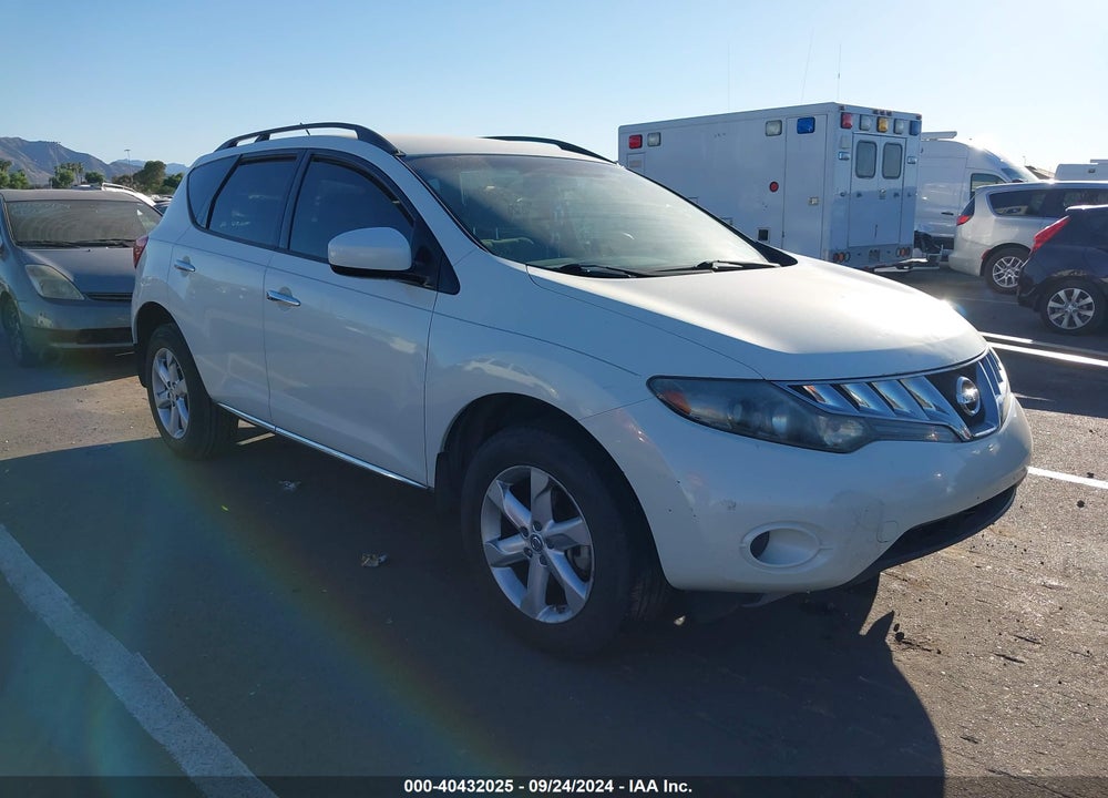 2009 NISSAN MURANO S VIN: JN8AZ18UX9W106672