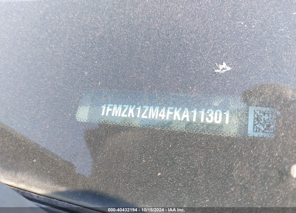 2015 FORD TRANSIT-150 XL VIN: 1FMZK1ZM4FKA11301