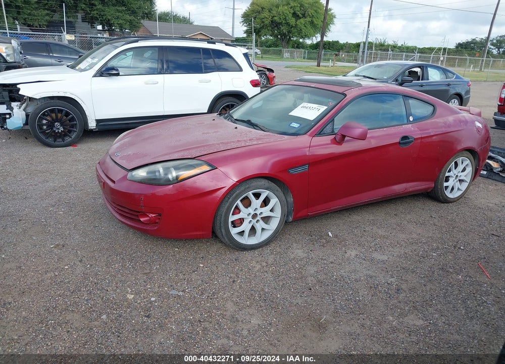 2008 HYUNDAI TIBURON GT/GT LIMITED/SE VIN: KMHHN66F68U276976