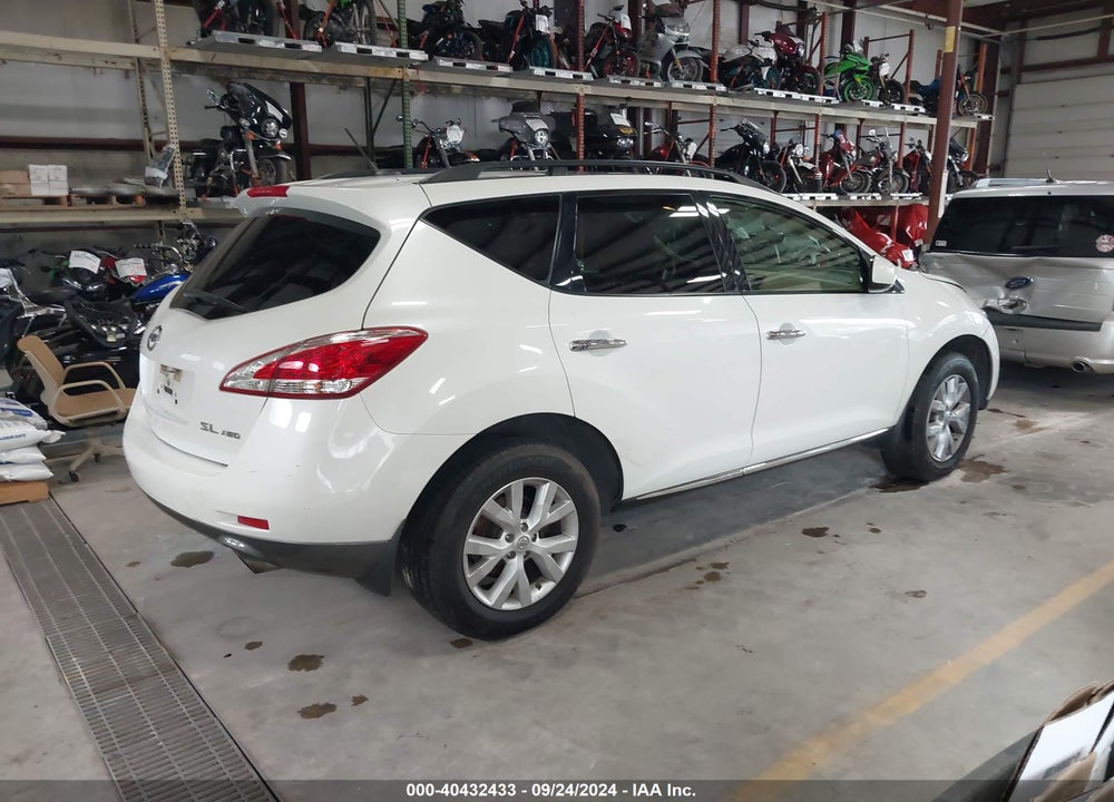 2013 NISSAN MURANO SL VIN: JN8AZ1MWXDW320285