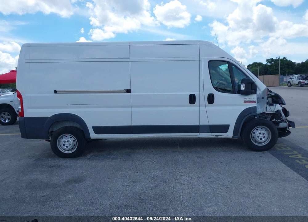 2018 RAM PROMASTER 2500 HIGH ROOF 159 WB VIN: 3C6TRVDG8JE155015