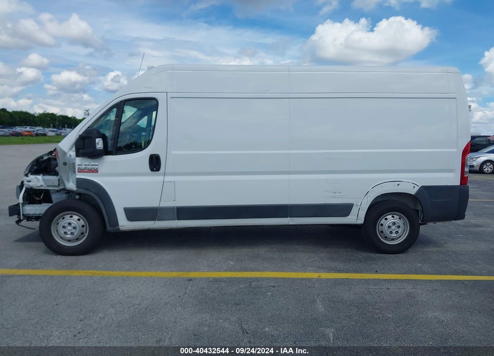 2018 RAM PROMASTER 2500 HIGH ROOF 159 WB VIN: 3C6TRVDG8JE155015