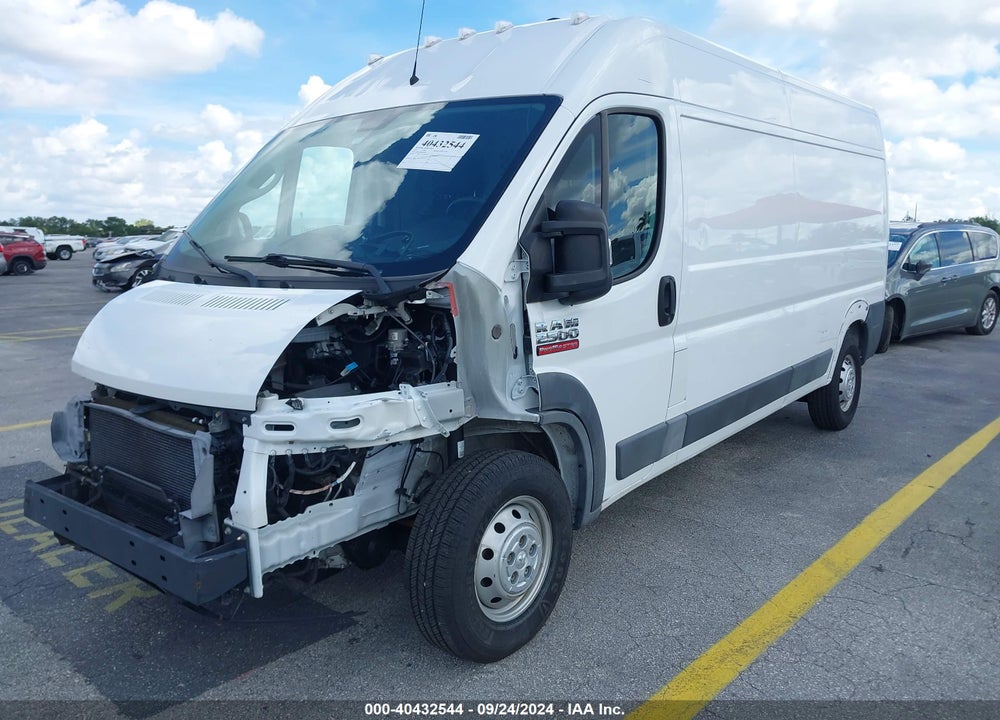 2018 RAM PROMASTER 2500 HIGH ROOF 159 WB VIN: 3C6TRVDG8JE155015