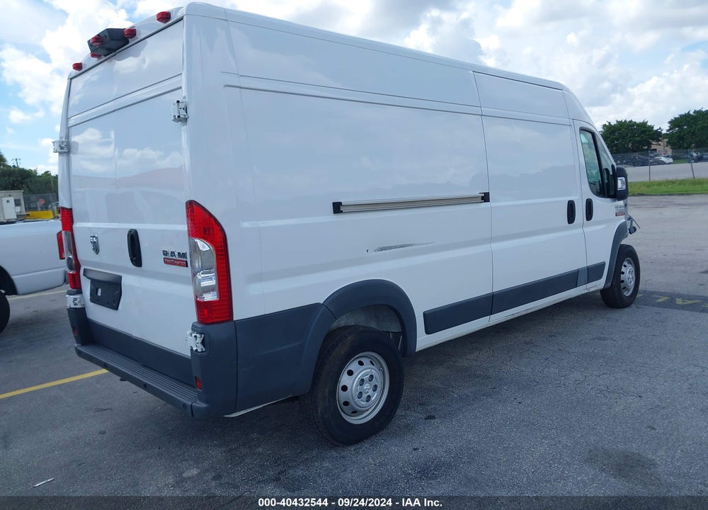 2018 RAM PROMASTER 2500 HIGH ROOF 159 WB VIN: 3C6TRVDG8JE155015